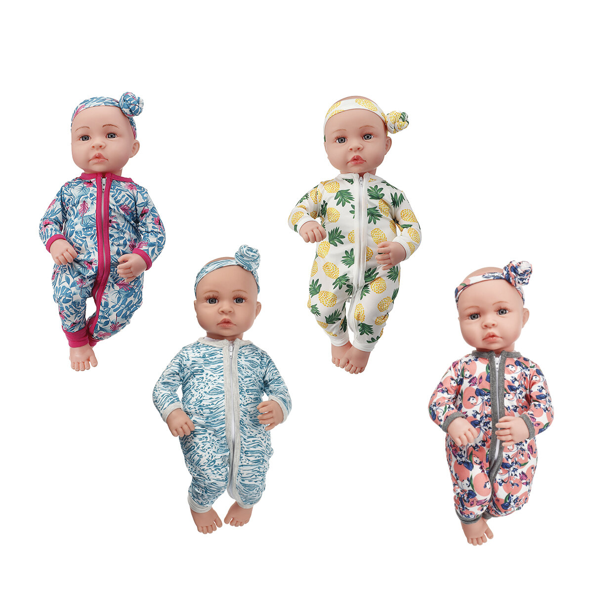 45cm Soft Silicona muñecas de vinilo realista hecho a mano bebé recién nacido para niños regalo de cumpleaños juguetes p
