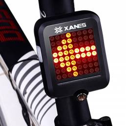 XANES 64 LED 80LM Inteligente Automático Freno de Dirección de Inducción Automática Luz Trasera de Bicicleta de Segurida