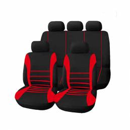 9 unids / set universal Coche fundas de asiento cojín reposacabezas funda protectora protectores de asiento delantero y