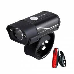 WEST BIKING 350lm Faro de bicicleta 5 modos Ultraligero USB recargable Delantero de bicicleta Lámpara al aire libre Cicl