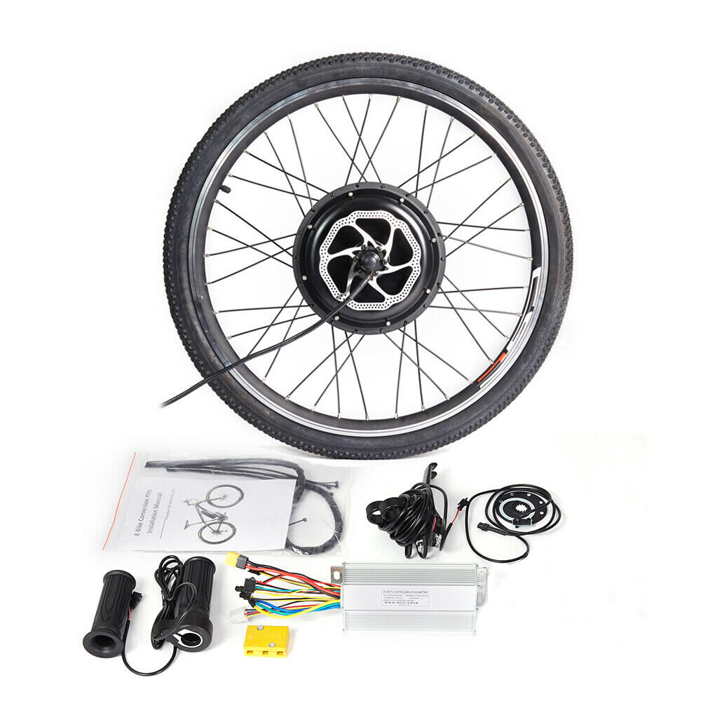 26 pulgadas 48 V 1000 W Juego de accesorios para bicicletas eléctricas Ruedas traseras motor Freno de disco de neumático