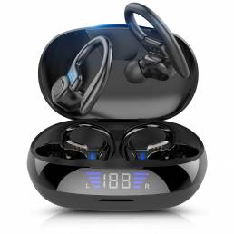 Bakeey VV2 bluetooth 5.0 Oreja Gancho Orejabuds LED Power Pantalla TWS In-ear Auricular Reducción de ruido estéreo con m