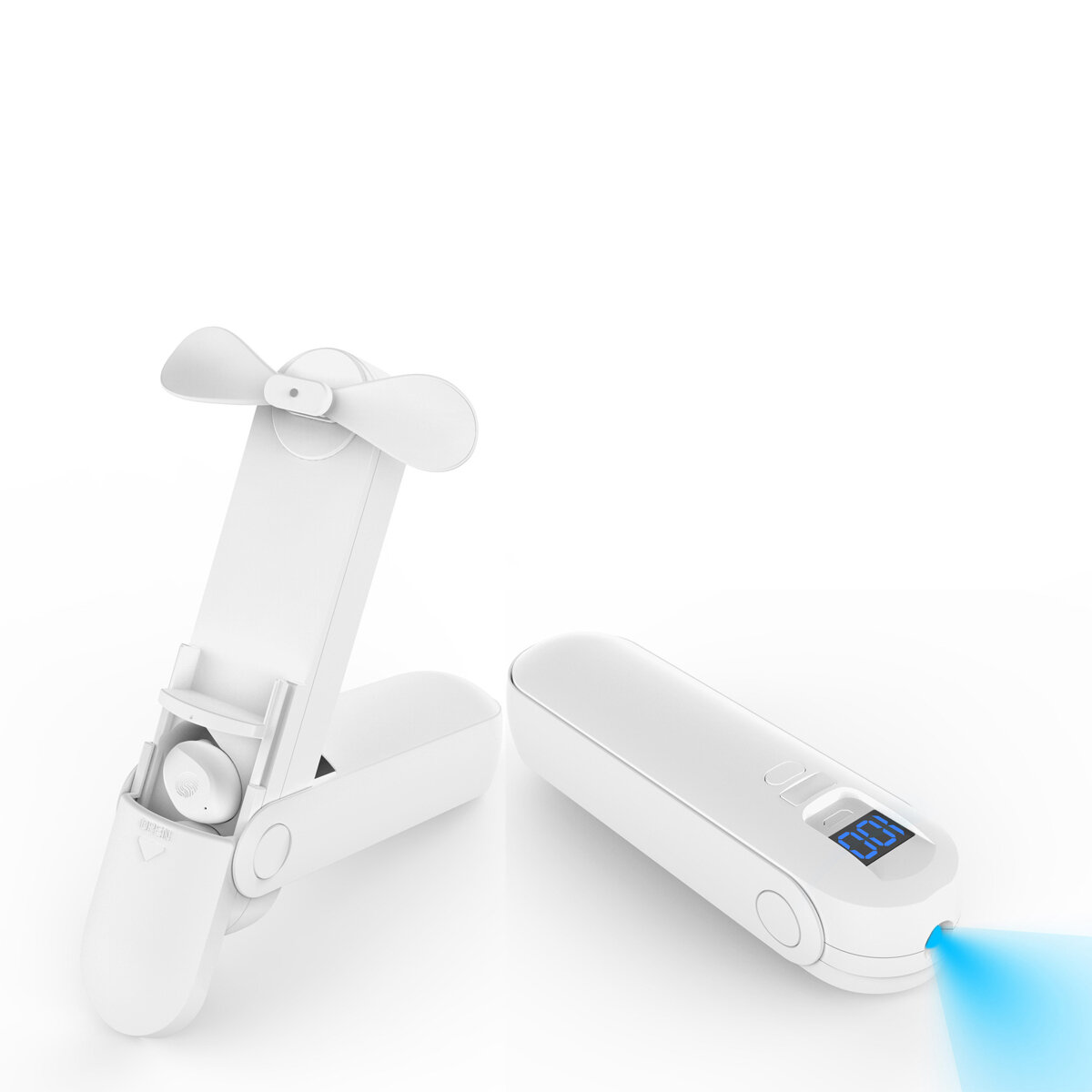 Ventilador de mano TWS Inalámbrico Bluetooth 5.0 Auriculares Auriculares en la oreja HIFI Sonido estéreo IP67