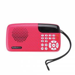 Rolton W105 Portátil Mini FM Radio Altavoz Reproductor de Música Tf Tarjeta Con LED Pantalla Y Linterna