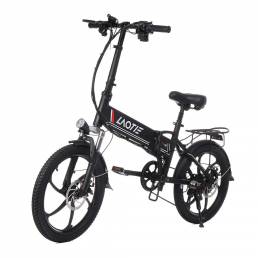 LAOTIE® PX5 48V 10.4Ah 350W 20in Bicicleta de ciclomotor eléctrica plegable 35 km / h Velocidad máxima 80 km Kilometraje