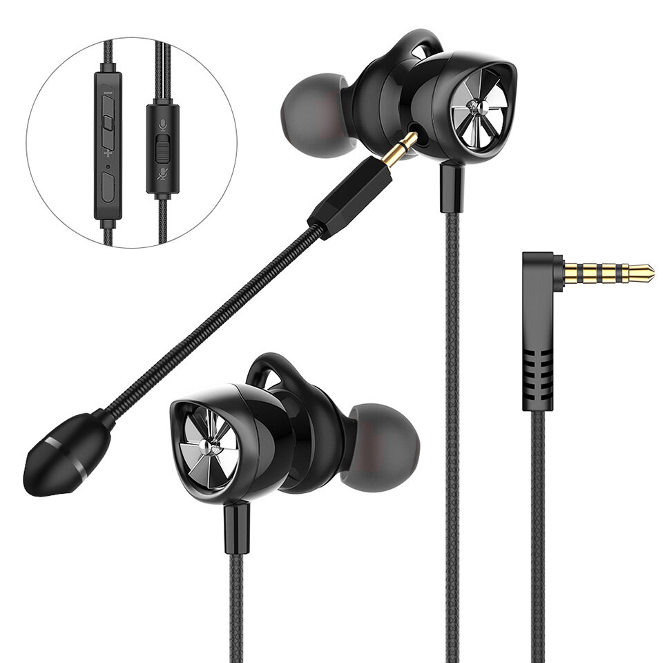 Langsdom G200X Auriculares para juegos Controlador dinámico dual Estéreo Con cable In-ear Auricular Cancelación de ruido