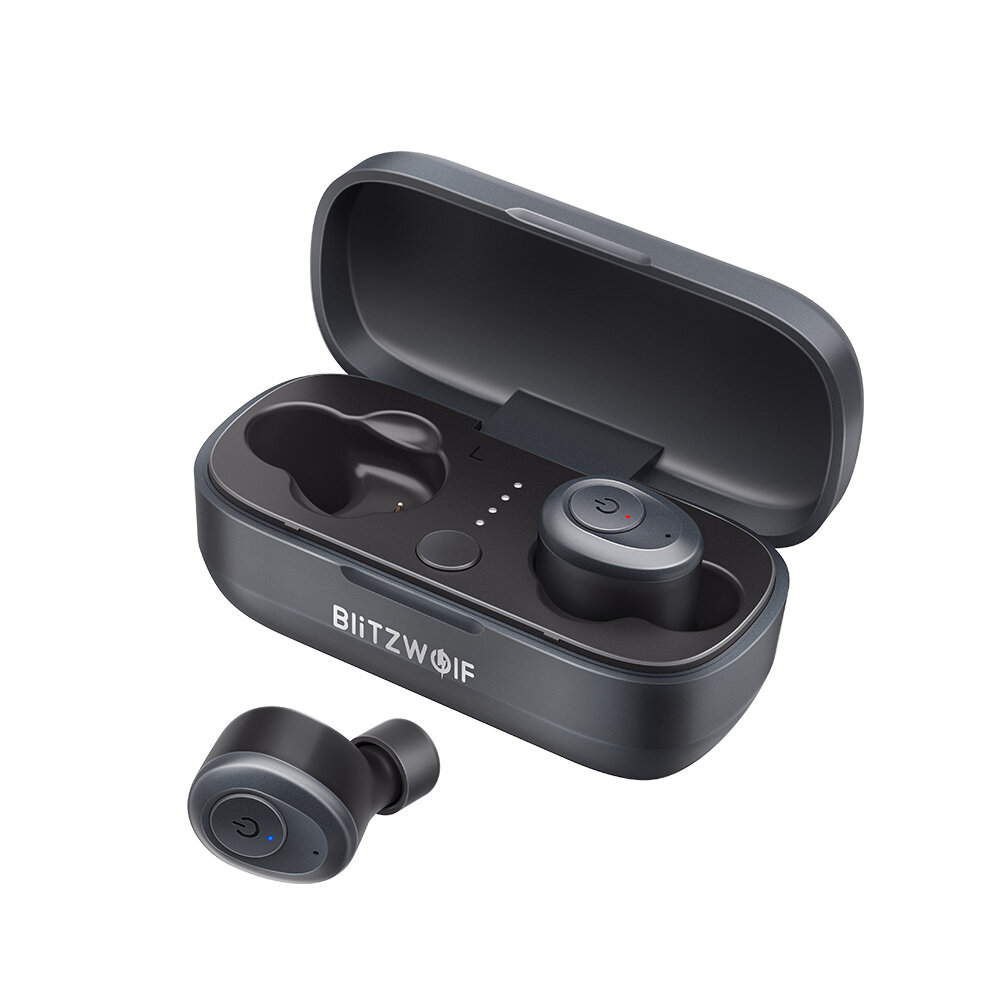 Blitzwolf® BW-FYE4 Verdadero Auricular Estéreo Inalámbrico Bluetooth 5.0 Mini auriculares con Caja de Carga