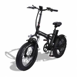 R8 48V 15Ah 500W 20 * 4.0in Bicicleta eléctrica plegable 45 km / h Velocidad máxima 80 km Kilometraje Freno de disco dob