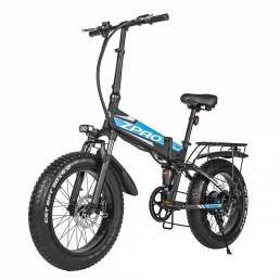 Bicicleta eléctrica plegable ZPAO 20in Fat Tire 10Ah 48V 500W Rueda de radios Bicicleta eléctrica 40 km / h Bicicleta el