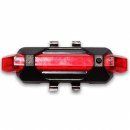 Luz de advertencia de seguridad recargable de la luz de la cola de la bici del USB LED