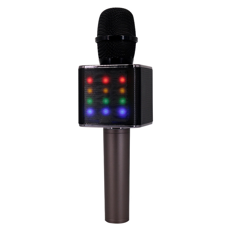 Bakeey Q9 Altavoz de micrófono inalámbrico bluetooth 10W HIFI Cambio de sonido estéreo Karaoke Mic Tarjeta TF Luminoso 1