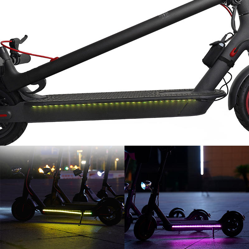Luz recargable Cinturón para scooter eléctrico M365/Pro Colorful Lámpara Cinturón Luz nocturna para bicicleta 2 modos