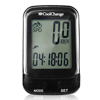 CoolChange 57019 Computadora de bicicleta Wireless Impermeable Odómetro del velocímetro con LCD Retroiluminación