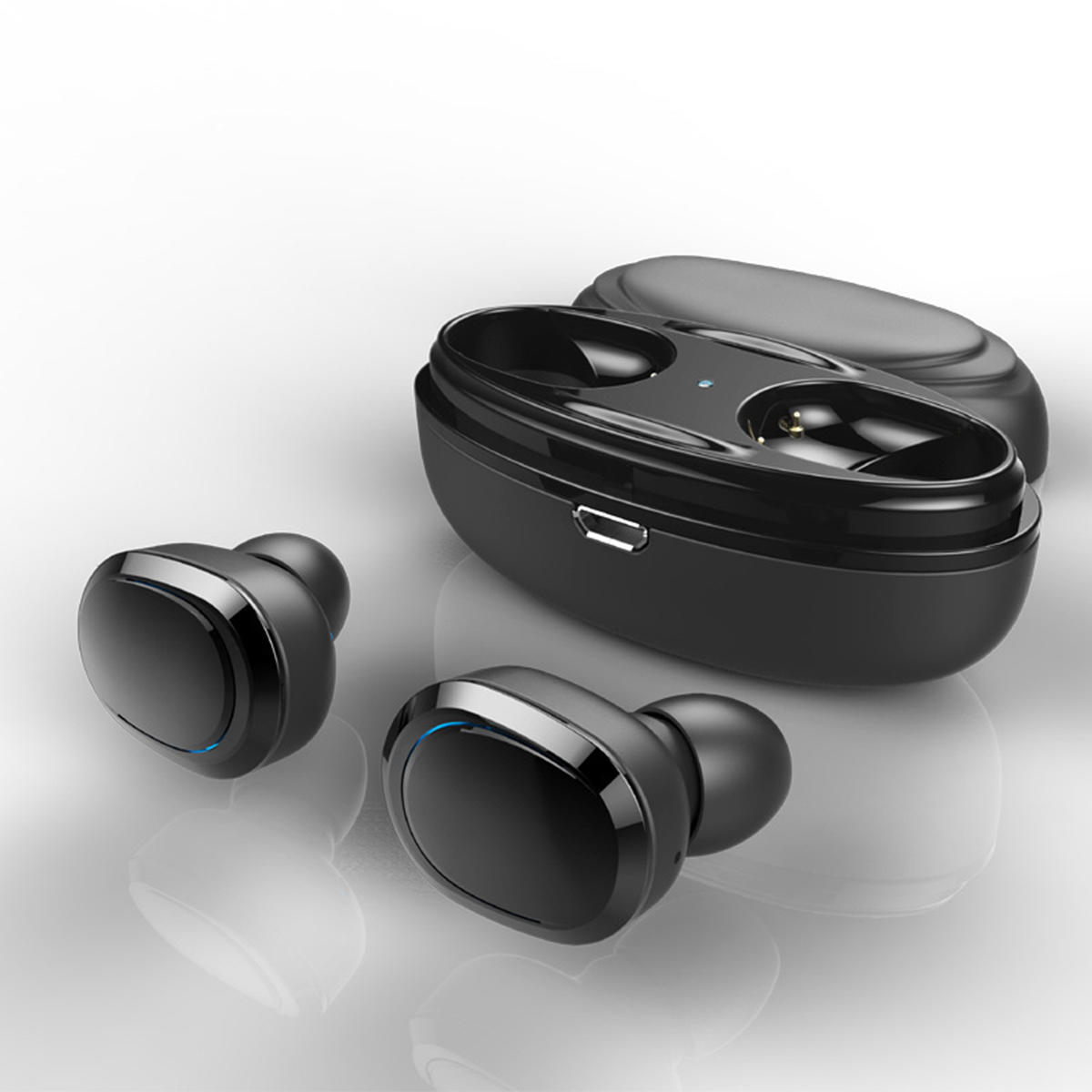 [True Wireless] T12 TWS Inalámbrico Bluetooth Auricular Auriculares estéreo binaurales con carga Caja