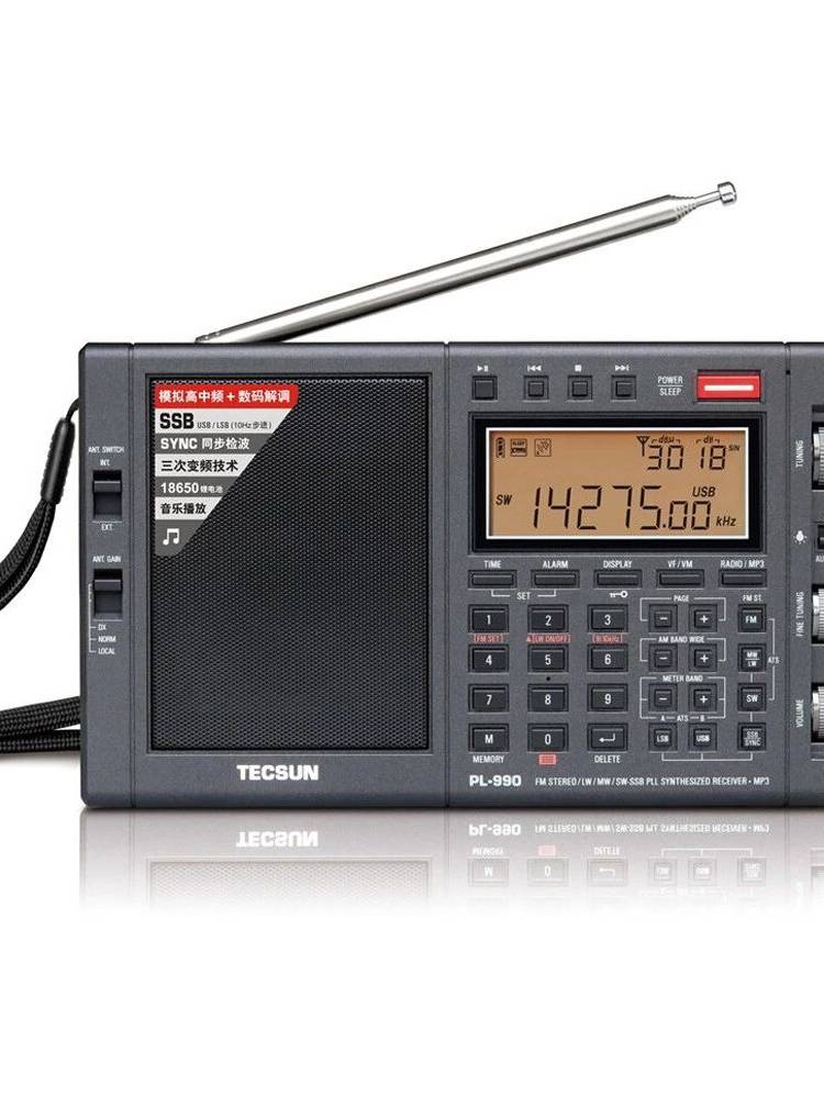 TECSUN PL-990 FM LW MW SW SSB Radio DSP Altavoz estéreo digital para computadora Reproductor de música