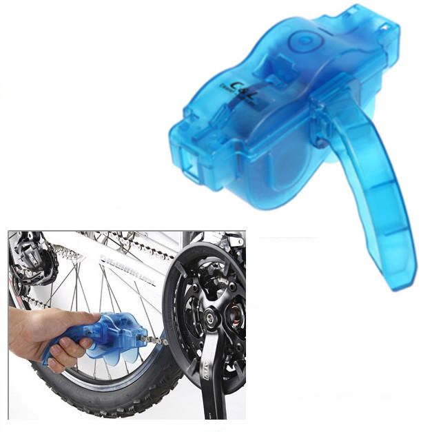 Máquina para Limpiar la Cadena de Bicicleta Bici Herramientas de Limpieza Lavador con Cepillo