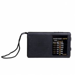 Mini Portátil 2 Bandas 88-108MHz FM 530-1600KHz AM Retro Radio