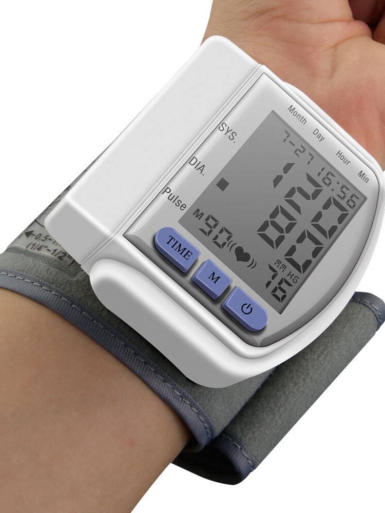 Boxym Digital Wrist Blood Pressure Monitor LCD Automático doméstico Corazón Beat Monitor Medidor Medidor de pulso Salud