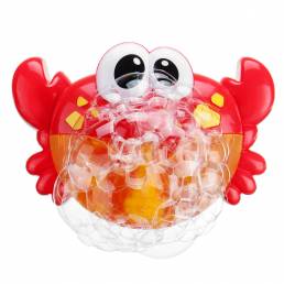 Máquina de burbujas de cangrejo adorable Música Burbuja Fabricante Baño Bebé Ducha de baño Diversión Juguetes de plástic