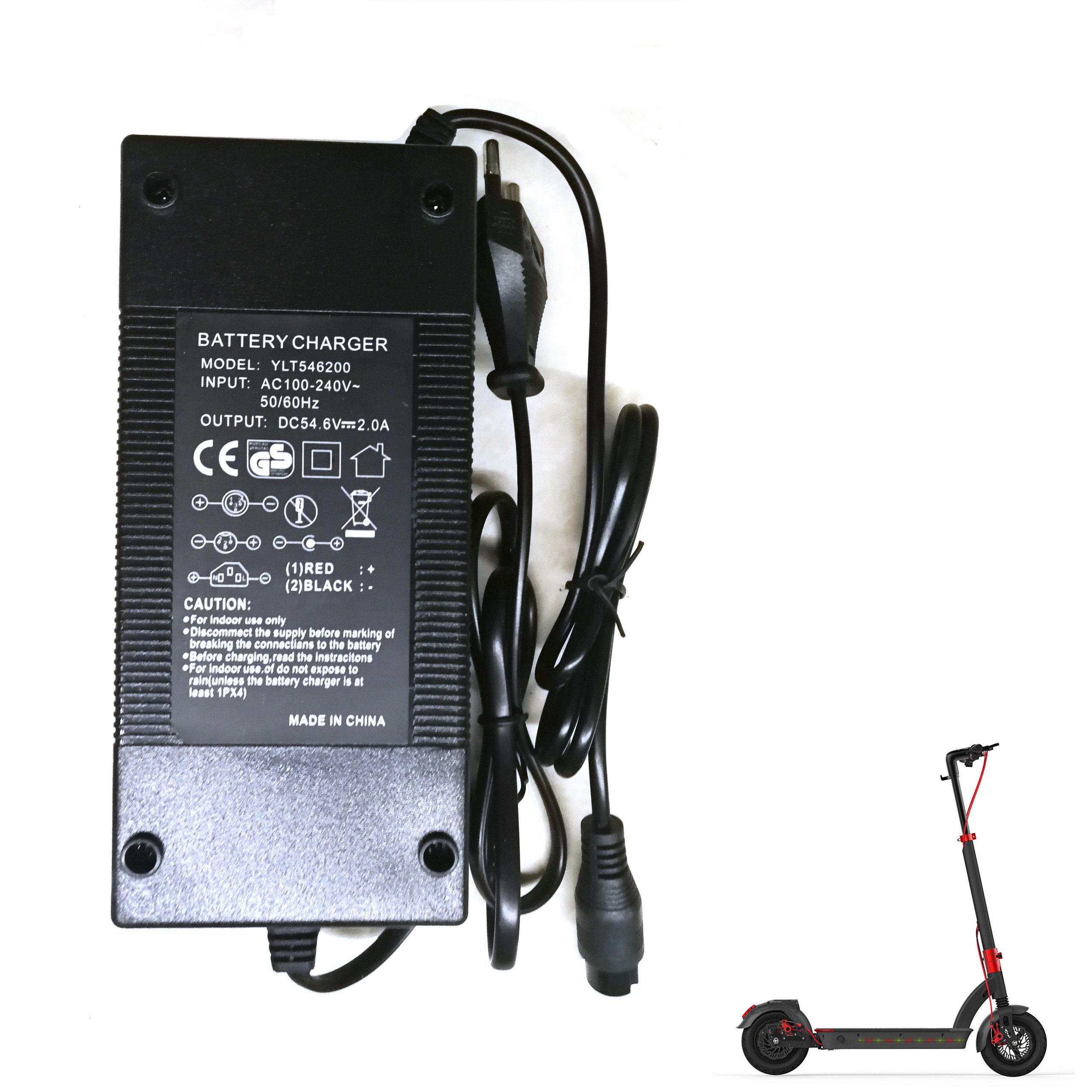 AERLANG 54.6V2A Scooters Batería Cargador UE / US Enchufe para Aerlang H6 Scooter eléctrico plegable