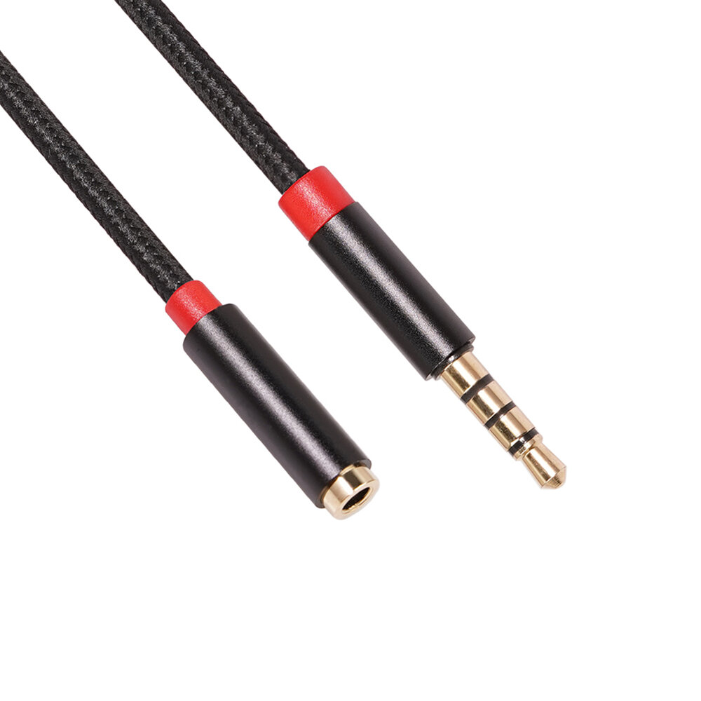 REXLIS Cable auxiliar de extensión para auriculares 1M / 2M / 3M Cable de 3