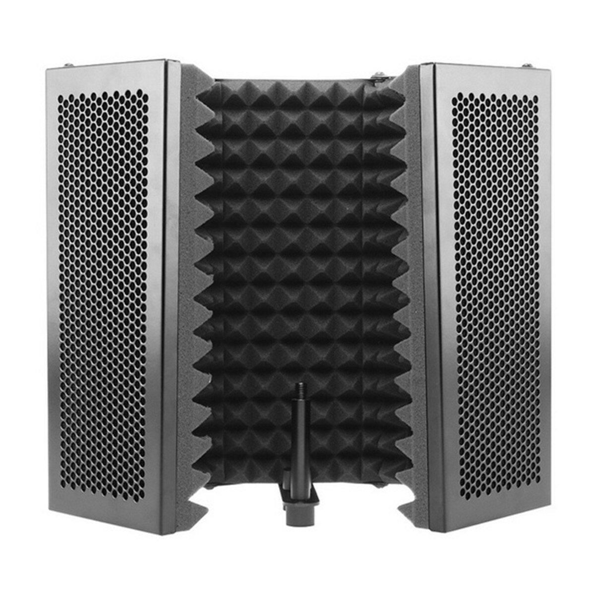 331x1060mm 5 paneles Estudio plegable Micrófono Escudo de aislamiento Espuma acústica Absorbente de sonido para grabació