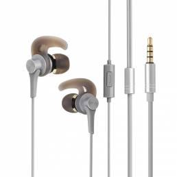 QKZ EQ1 Metal medio en la oreja HiFi Auricular con control de línea Micrófono