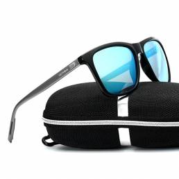 Gafas de Sol Polarizadas UV400 de Vintage para Hombres Gafas de Conducción al Aire Libre de Marco Cuadrado