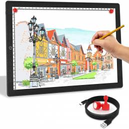 A3 / A4 Touch Dimmable USB luz LED Tableta de almohadilla de copia de dibujo con Imán Kit de tablero de pintura de diama
