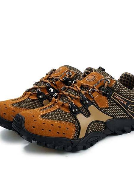 Zapatillas de senderismo para hombre Malla de gamuza al aire libre Deporte Zapatillas deportivas para correr