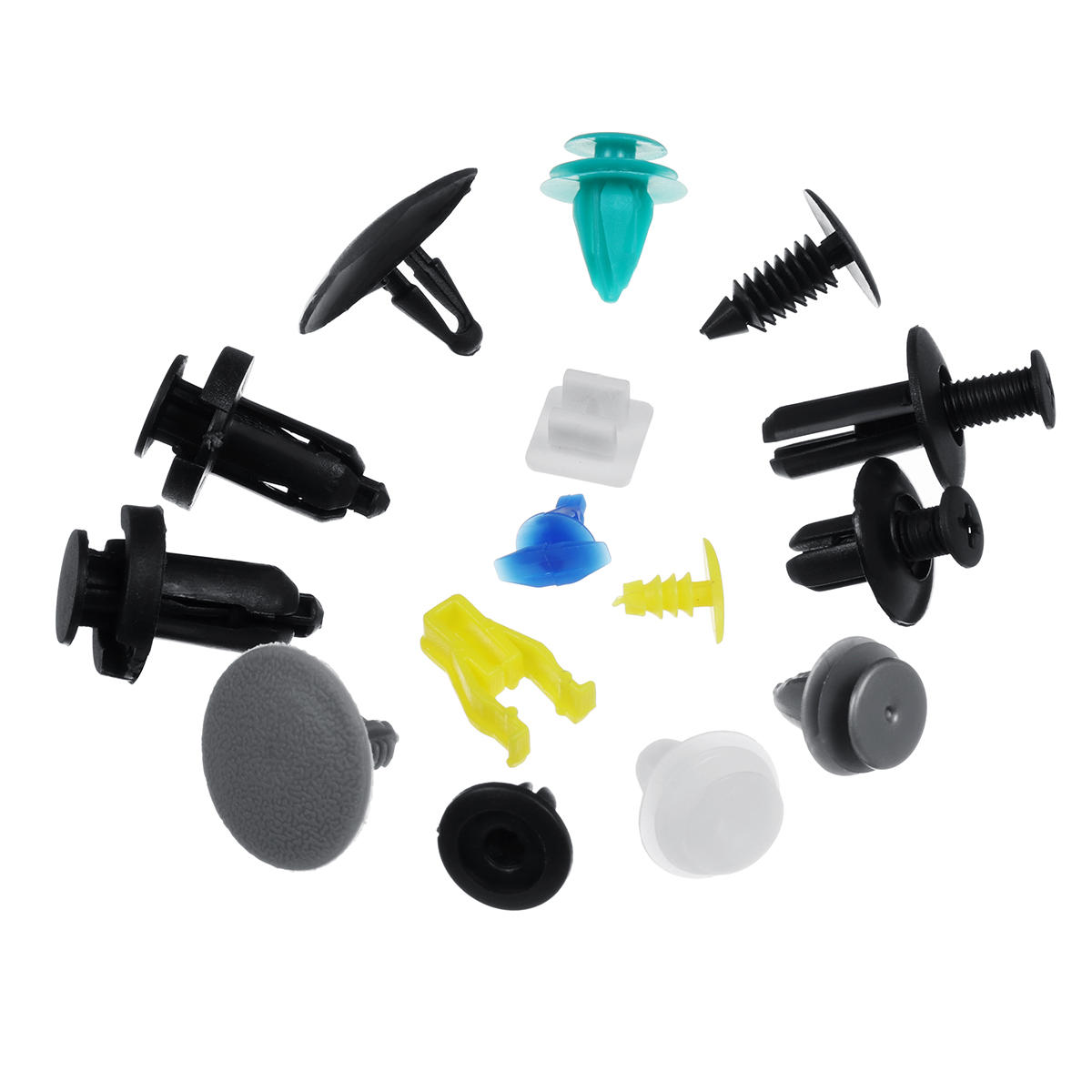 766PCS Coche Kit de clips de cuerpo embellecedor Remache Retenedor Panel de puerta Parachoques Sujetadores de plástico
