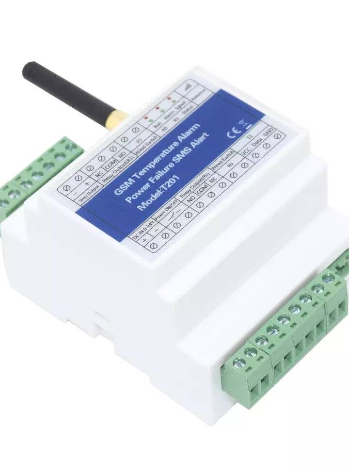 T201 GSM 3G 4G Temperatura Monitor Alarma de pérdida de energía CA / CC Control remoto Monitor Informe del temporizador