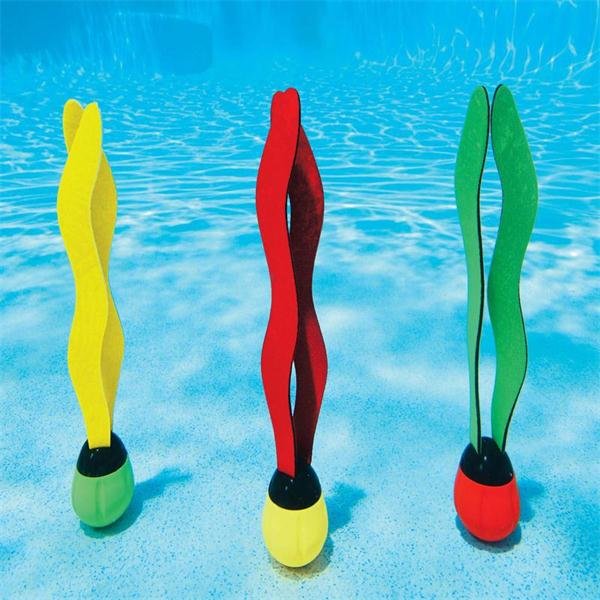 3pcs porción los niños juguetes de agua buceo sctivity algas pastos marinos piscina