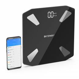 BlitzWolf® BW-SC3 Smart WIFI APP Control Báscula de grasa corporal Báscula LED digital Carga USB 13 Métricas corporales