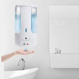 Dispensador automático de 400 ml montado en la pared Jabón Dispensador de desinfectante de manos inteligente IR Sensor D