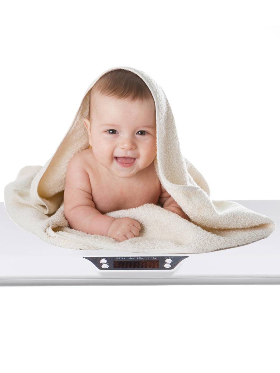 Smart Weigh 44lbx0.4oz Comfort Digital Baby Escala Infants Toddlers LCD Pantalla Digital Baby Escala Pesa electrónica pa