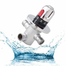 Válvula mezcladora termostática de latón Válvula mezcladora Válvula para grifo de bidé Mezclador de ducha con desviador