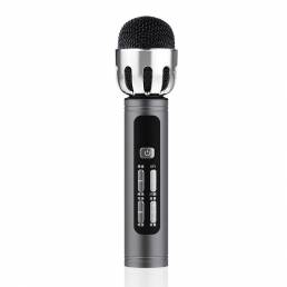 F6 Mobile PC Live Broadcast Singing Micrófono Bluetooth Micrófono de karaoke inalámbrico con tarjeta de sonido