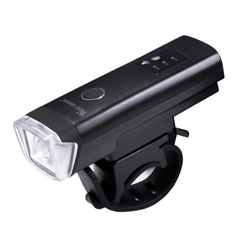 WEST BIKING Luz de bicicleta USB Lámparas de bicicleta recargables LED 2200mAh MTB Faros delanteros Faros delanteros Imp