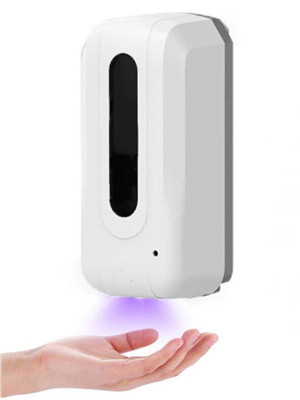 1000ML Montado en la pared automático Sensor Alcohol niebla Dispensador de spray Máquina de desinfección de manos sin co