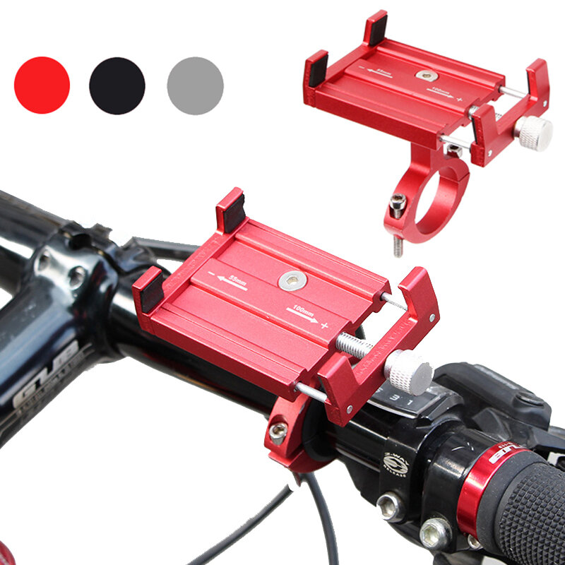 PK01 Soporte ajustable para teléfono de bicicleta GPS Soporte MTB Soporte antideslizante para manillar de bicicleta de m