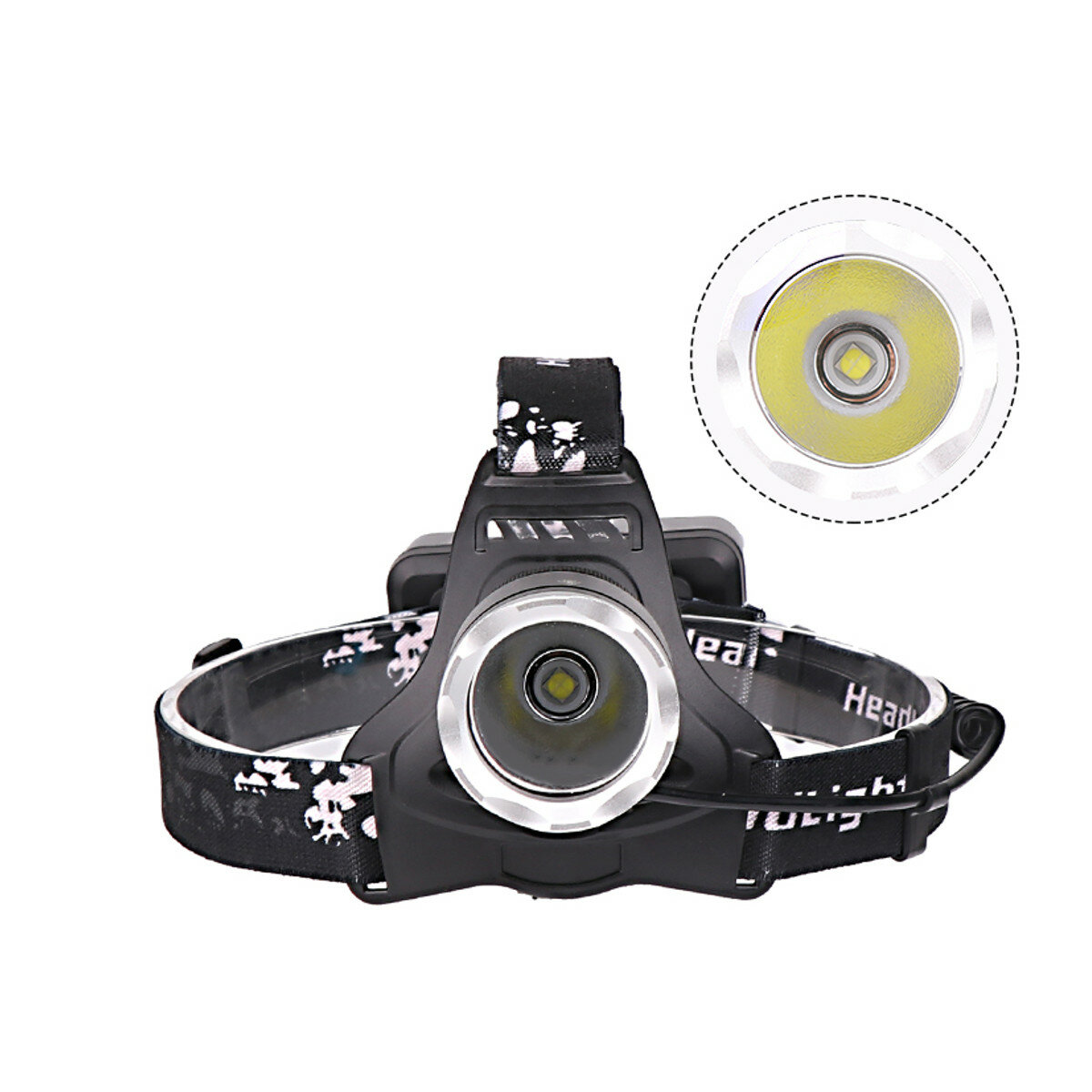 XANES XHP50 LED Linterna frontal 4 modos IPX-6 Impermeable Luz de trabajo recargable USB cámping pesca Ciclismo