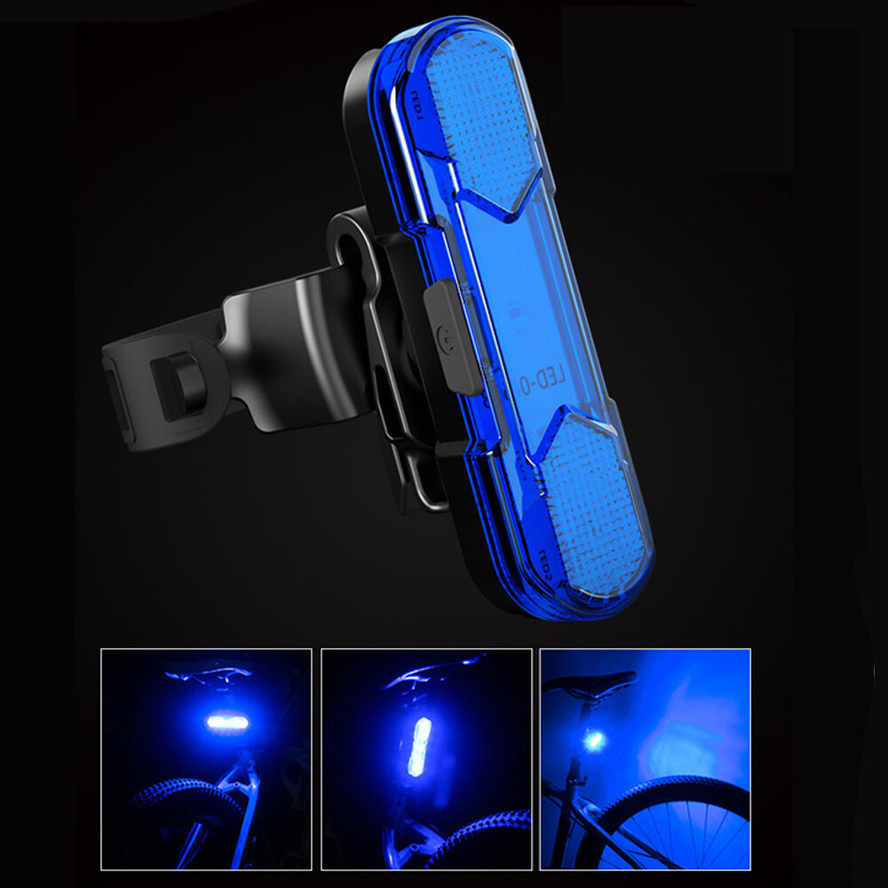 BIKIGHT 30LM Luz trasera de bicicleta Impermeable USB recargable ultra brillante 4 modos LED Luz trasera de bicicleta pa