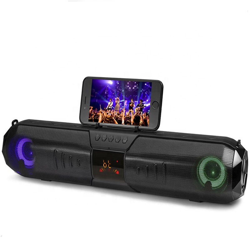 Subwoofer bluetooth 4.1 Altavoz Karaoke 1800mAh Sistema de altavoces de sonido envolvente de cine en casa Barra de sonid