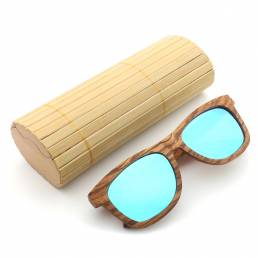 Zebra UV400 madera al aire libre gafas de sol polarizadas hechas a mano retro gafas de sol de ciclismo para hombres Muje