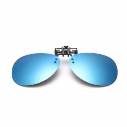 BIKIGHT Gafas del Sol Polarizadas Clip On de Piloto de Espejo con Lente de Visión Nocturna