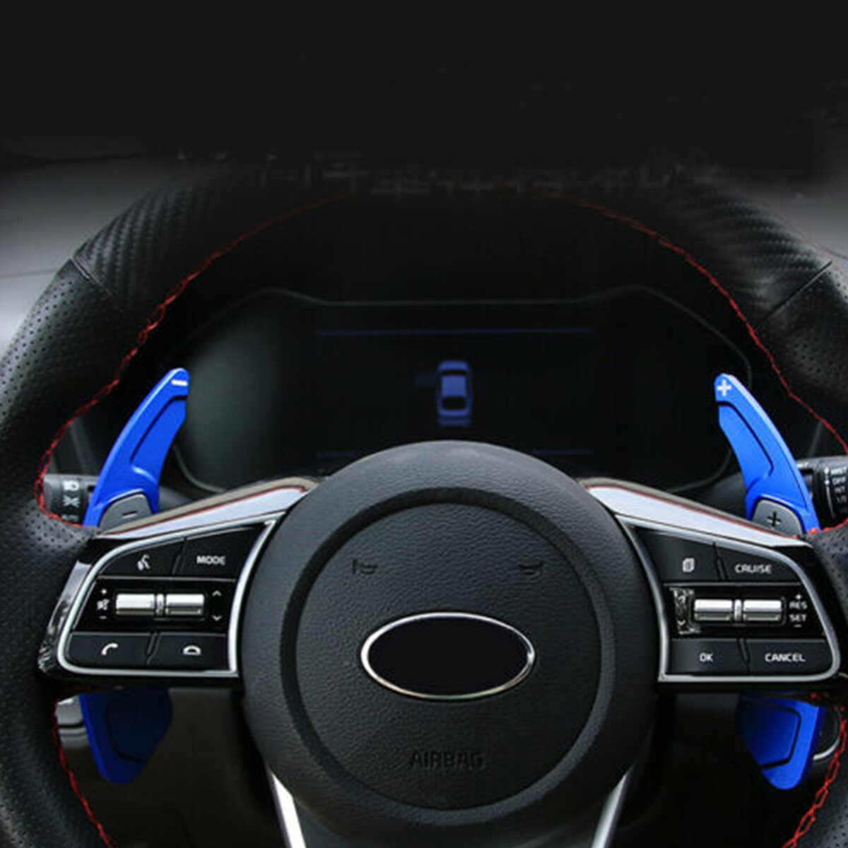 Cubierta de la palanca de cambios de la extensión de la paleta del volante del coche para Kia K3 CEED CD