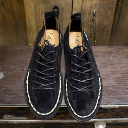 Zapatos planos casuales con cordones cómodos de gamuza sintética para hombre