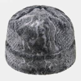 Unisex algodón estampado de serpiente moda casual cálido esquí Sombrero gorro sin ala