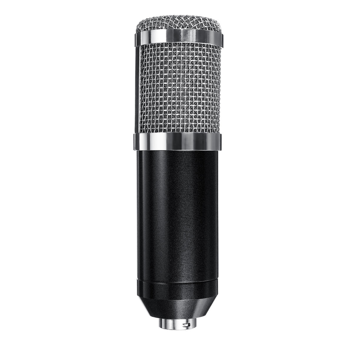 RODD Condensador Micrófono Transmisión en vivo Micrófono Computadora Karaoke Diafragma grande con soporte para Youtube
